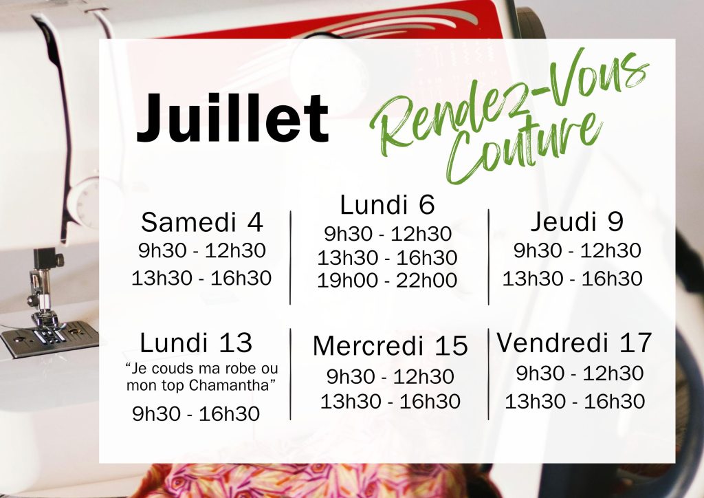 stage couture Juillet 2026 RS