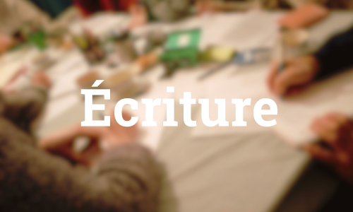 Atelier d'écriture à Cestas